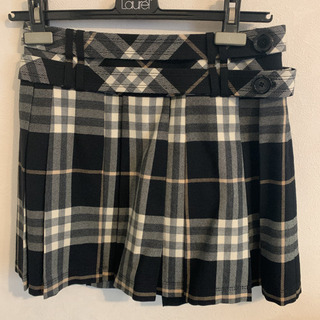BURBERRY LONDON BLUE LABEL ミニスカート 36 白×黒の画像