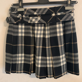 BURBERRY LONDON BLUE LABEL ミニスカート 36 白×黒の画像