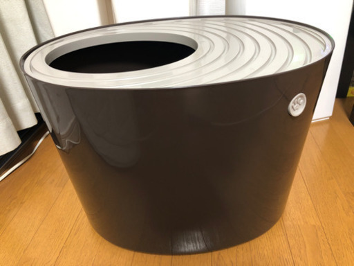 【中古】【ほぼ未使用品】アイリスオーヤマ　猫用トイレ　上から猫トイレ