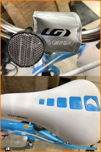 【引取限定】ルイガノ 自転車  青 ブルー 水色 こども用 16インチ 補助付き 中古 LUIS GARNEAU【小倉南区葛原東】