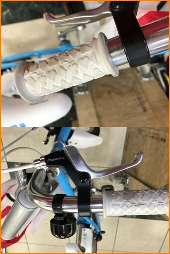 【引取限定】ルイガノ 自転車  青 ブルー 水色 こども用 16インチ 補助付き 中古 LUIS GARNEAU【小倉南区葛原東】