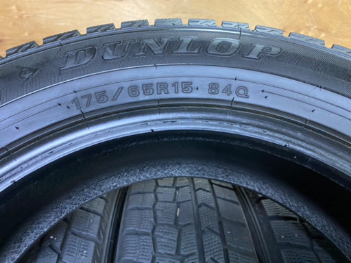175/65R15・8分山スタッドレスタイヤ4本セット・格安良品　中古