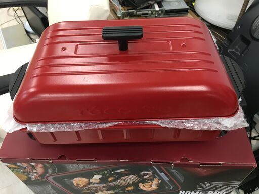 値下げ！！récolte HOME BBQ レコルト ホームバーベキュー RBQ-1 (レッド)未使用品！！！