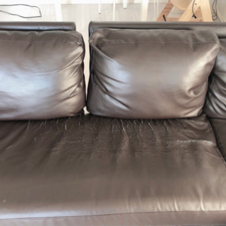 ★L字ソファー★合皮★お譲りします！の画像