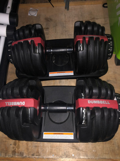 可変式ダンベルとベンチセット