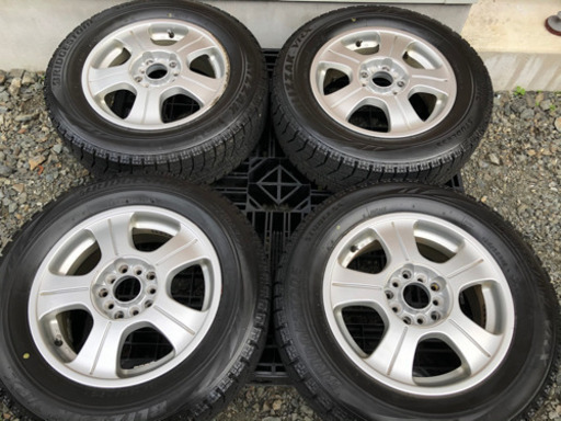 195/65R15 ブリヂストン VRX 2017年製 バリ山 スタッドレス マルチアルミホイール ノア ヴォクシー セレナ プリウス ウィッシュなど