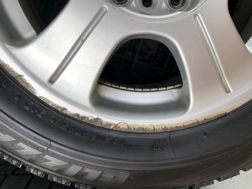 195/65R15 ブリヂストン VRX 2017年製 バリ山 スタッドレス マルチアルミホイール ノア ヴォクシー セレナ プリウス