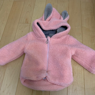 ウサギ耳付き　ジャケット　2T 女の子　90 冬服