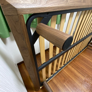 無印良品 ベッド セミダブル ウォールナット、 ヘッドボード、 木製脚