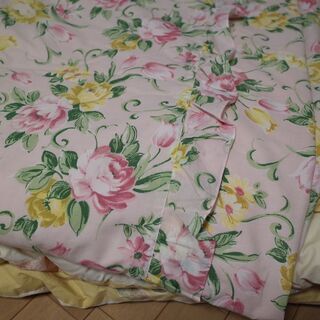 シングルサイズ羽毛布団/カバーありますの画像