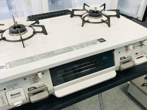 【取引中】リンナイ　2019年製　都市ガス　左強火　ガスコンロ