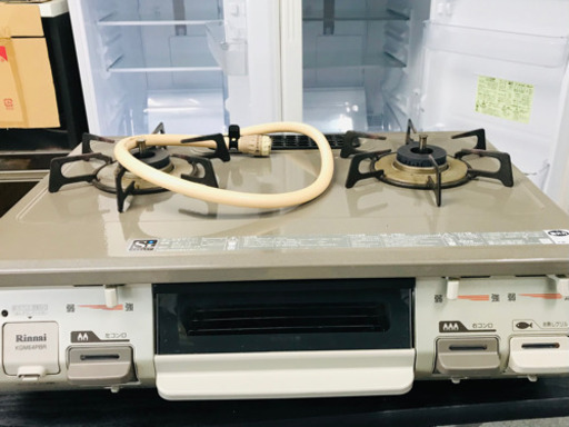 リンナイ　ガスコンロ　都市ガス　2016年製　右強火　Rinnai