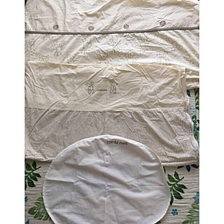 お値下げ！お早い方優先☆美品！コンビ☆可愛いクマさん柄☆布団シーツ類11点セットの画像