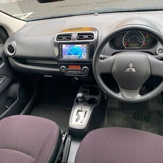 2012　三菱ミラージュ　低燃費　ナビ　ワンセグ　ETC　バックカメラ　走行6万キロ台　車検5.12の画像
