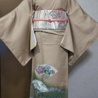 お取引中👘 正絹 色留袖 ★ ガード加工 縫いの一つ紋 比翼無し...