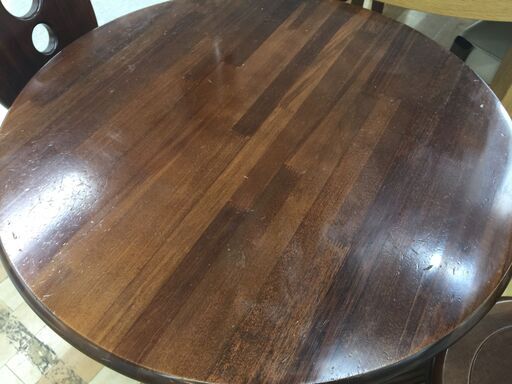 円形ダイニング3点セット 【トレファク岸和田店】