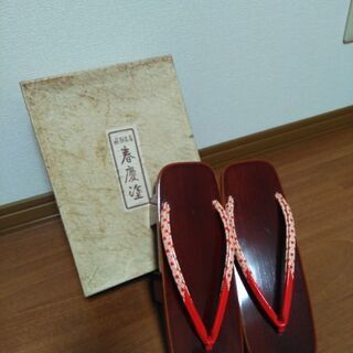 飛騨名産　春慶塗の下駄