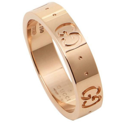 【送料無料】Gucci K18 リング GGアイコン 並行輸入品 日本サイズ8号