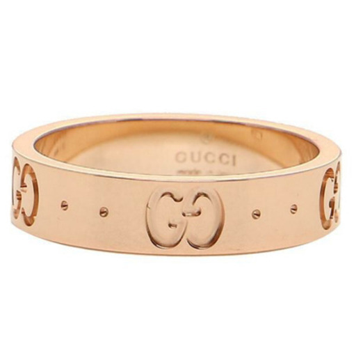 【送料無料】Gucci K18 リング GGアイコン 並行輸入品 日本サイズ8号