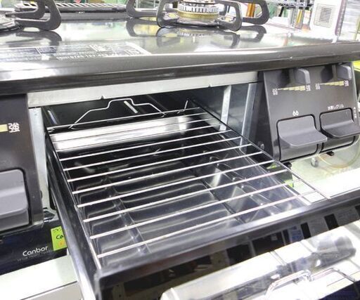 16年製 LPガス ガステーブル 幅59cm パロマ ガスコンロ 左強火 IC-N86KB-L 水無し 片面焼 ☆ PayPay(ペイ