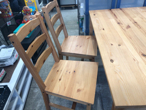 4人掛け ダイニングテーブル イス4脚セット 木製