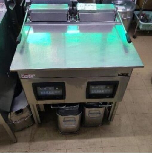 中古　マルゼン　電気フライヤー　フライヤー　揚げ物　13L(W)　129B-4