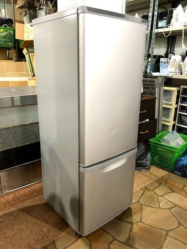 札幌近郊　送料無料　パナソニック/Panasonic　168L　2ドア冷蔵庫 NR-B17AW-S 2018年製