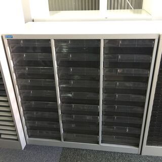 中古　アレンジャー　A4レターケース　深型3列9段　クリアトレー...