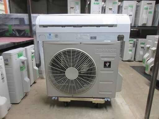 K02015 シャープ　中古エアコン　主に6畳用　冷2.2w／暖2.5kw