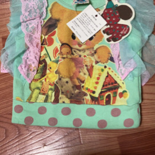 新品！VANA VANA レース付きシャツ　グリーン