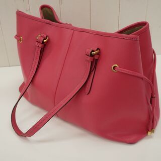 無料！COACH　NEWYORK　トートバッグ　ピンク☆中古品の画像