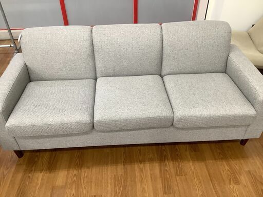 3人掛けソファー　グレー【トレファク 川越店】