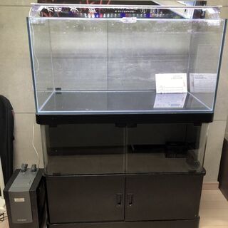90cmガラス水槽   LEDライト付の画像