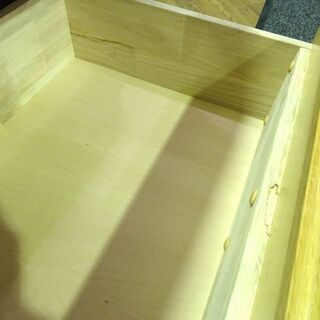 【オーダー家具】収納ダンス キャビネット リビング収納 スライド引出し 仕切付き 木目の画像