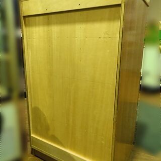 【オーダー家具】収納ダンス キャビネット リビング収納 スライド引出し 仕切付き 木目の画像