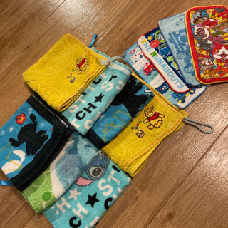 保育園用ループタオルとハンカチ