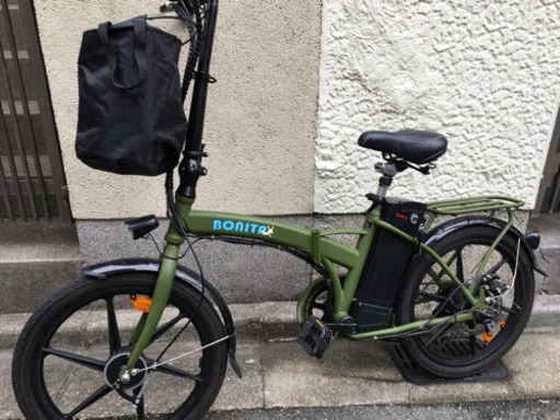 電動モペット型自転車bonita20折り畳み6段変速