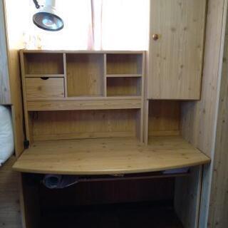 IKEA　棚取外し可　勉強机と引き出しセットの画像