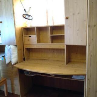 IKEA　棚取外し可　勉強机と引き出しセットの画像