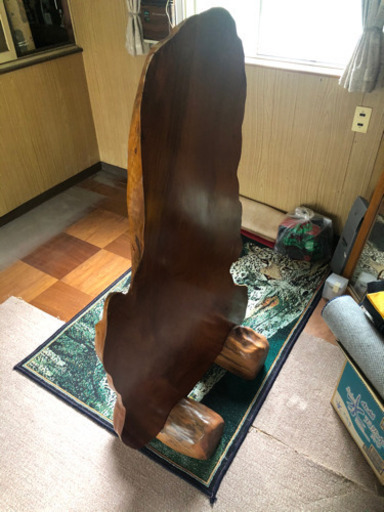 木のパーテーション　骨董品