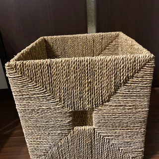 ラタン　バスケット　収納の画像
