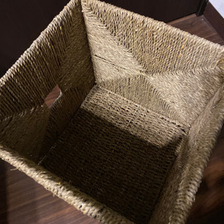 ラタン　バスケット　収納の画像