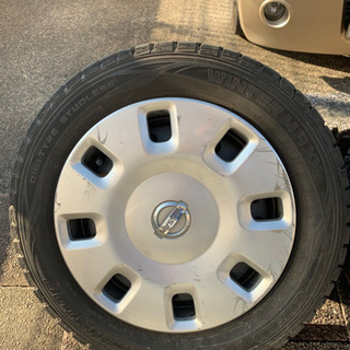 『受け渡し交渉中』日産キューブ　スタッドレスタイヤ　鉄ホイールの画像