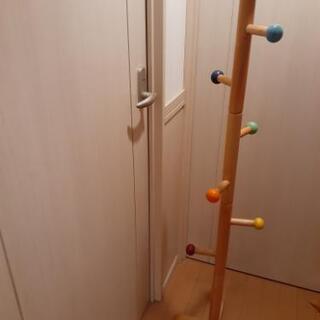 子供部屋に～ポールハンガー　木製　分割可能