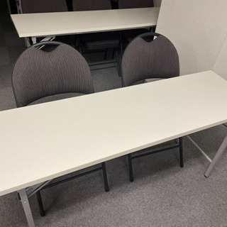 折り畳み会議用テーブル オフィス、事務所用 複数台有りの画像