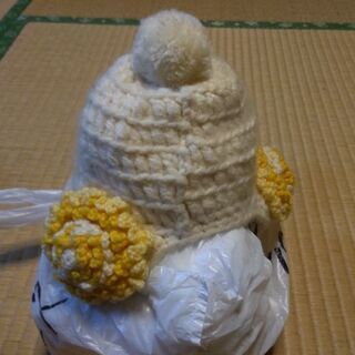プレゼント(中古)新生児帽子手作り
