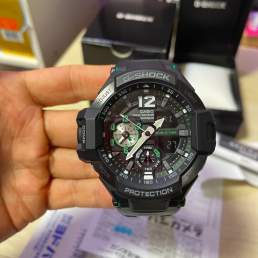 カシオ G-SHOCK GA-1100-1A3JF 20気圧防水 ブラック