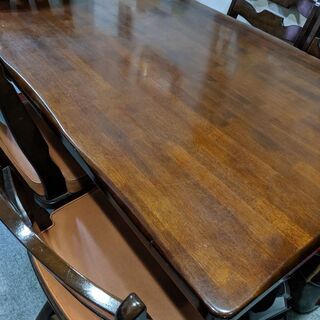 カリモク　テーブルセットの画像