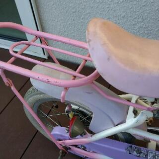 ※受渡予定有り　幼児自転車　14インチ　補助輪あり　女の子の画像