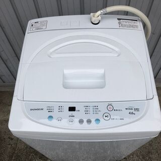 【DAEWOO】 大宇電子 全自動洗濯機 4.6kg DW-46BW 2015年製 槽乾燥の画像